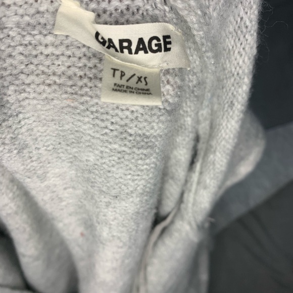 Garage gray long sleeve cardigan - Picture 2 of 2
